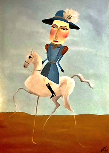 Don Quixote, 50x70 cm
Acrylic on canvas, 2023